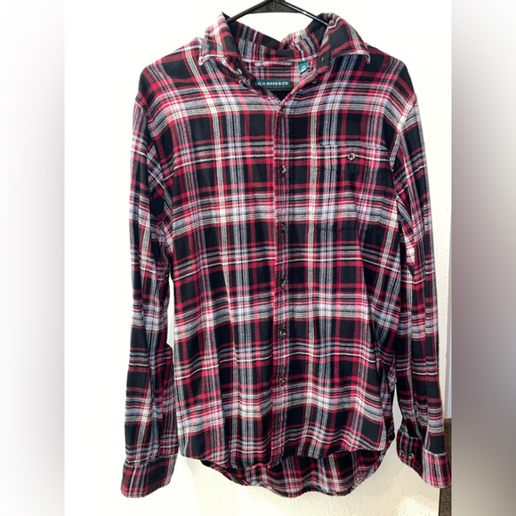 G.H. Bass & Co. Men's Fireside Flannels Long Sleeve Button Down Shirt Size- S - Picture 2 of 3